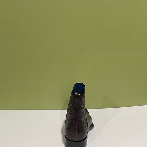 Emilio Franco boot burgundy captoe side zipper leather calf - Picture 5 of 6